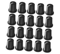 Levemolo Plastic Potentiometer Knobs and High Compatibility Comfortable Grip 6mm 20pcs with Plum Blossom Handle Design for Dj Equipment Control Knob for Mixers and Consoles
