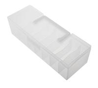 Levemolo Plastic Seed Storage Box with Dividers Portable Garden Seed Organizer Case and Storage