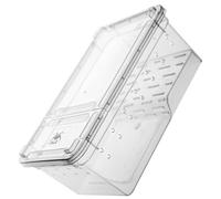 Levemolo Plastic Turtle Tank with Basking Platform Spacious Reptile Aquarium for Tortoises and Amphibians Transparent Habitat Enclosure with Easy Water Change and Strong Wear Resistance