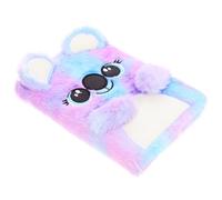 Levemolo Plush Cover Notebook for Student Creative Simple Design Decorative Cover Plush Notebook for Students Writing and Note Taking