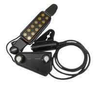 Levemolo Portable Acoustic Guitar Pickup with Socket Metal Soundhole Transducer Dual Controls Easy Installation Professional Musical Instrument Accessory for Folk and Acoustic Guitars