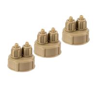 Levemolo Portable CO2 Diffuser 3Pcs ABS Bottle Lids for Carbon Dioxide DIY Reactor, Sealed Design for Easy Setup in Aquarium Accessory Applications