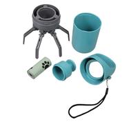 Levemolo Portable Dog Pooper Scooper with Built in Outdoor Poop Bag Dispenser Lightweight Six Claw Waste Picker for Small Medium Large Dogs Tool for Walks Hikes Camping