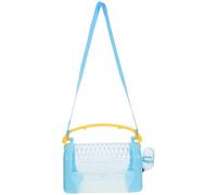 Levemolo Portable Plastic Travel Carrier Hamster Cage for Small Animals with Built-in Water Bottle and Food Bowl Easy to Handle for Traveling and Small Living Spaces