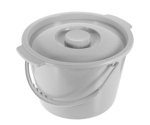 Levemolo Portable Toilet Chamber Pot Prevents Splashing with Lid and Handle, Plastic Spittoon Lightweight Portable Commode for Adults Suitable for Bedroom and Disabled Use