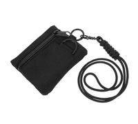 Levemolo Practical Neck Pouches Small Hanging Bag for Traveling and Camping, Wear-Resistant Oxford Cloth and Nylon Earphone Storage Bag with Lanyard Wallet Design, Waist Hanging Coin Pouch