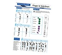 Levemolo Recorder Fingering Chart Practice Chart for Boys and Girls Flute Chord Practicing Supplies for Beginner Learning