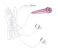 Levemolo Recording Phone Microphone Miniature Portable Microphone for Singing Plastic Material Easy to Operate Suitable for Podcasting and Household Entertainment