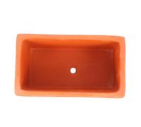 Levemolo Rectangular Terracotta Planter with Drainage Hole Small Clay Pot for Indoor Succulents Bonsai and Flowers Versatile Rustic Garden Container for Windowsill and Desktop Decoration