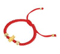 Levemolo Red String Bracelet with Rabbit Charm Alloy and Thread Rope Material Chinese New Year Symbol of Fortune and Wealth, Suitable for Men and Women on Occasions