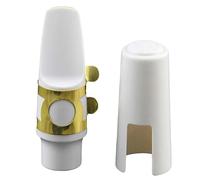 Levemolo Replacement White Resin Alto Saxophone Mouthpiece Head Saxophone Accessory for Natural Tone and Enhanced Vibration Performance