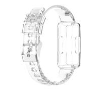Levemolo Replacement Wristband Watch Strap Luxe Adjustable Smartwatch, for Band with Integrated Design, White Medium Size for Fitness Tracker