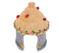 Levemolo Reptile Hiding House Resin Ornament for Fish Tank Decoration Crawl Pet Hideout for Shrimp Hamster and Reptiles Landscape Adornment for Aquatic Habitats