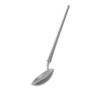 Levemolo Retro Japanese Style Stainless Steel Dinner Spoon with Comfortable Grip and Easy to Clean Surface, Heavy Duty Metal Kitchen Spoon for Catering and Restaurant Use