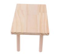 Levemolo Rotating Hamster Playground Stand Wooden Platform Toys Accessories Bath for Tank