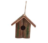 Levemolo Rustic Wooden Bird House Hummingbird Cottage Outdoor Nesting Box for Garden Decoration Ventilated Design for Wild Bird Sanctuary and Artistic Patio Aesthetic