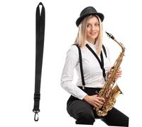 Levemolo Saxophone Belt Rope Upgrade Neck Strap Harness for Sax Clarinet Tenor Sax Comfort Fit and Adjustability