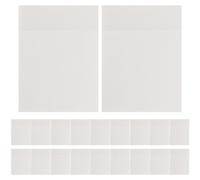 Levemolo Self Adhesive Note Pads Paper PET Repositionable White | Smooth Writing Feel, Residue Free Pages, for Notebooks, Blackboards, Home to Do Planning