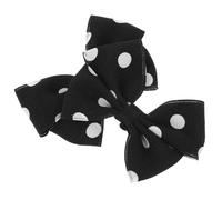 Levemolo Shoe Decorations Clips Black Cloth Bowknot 1 Pair, Breathable Clip-On Shoe Charms for Women’s Wedding and Social Events