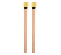 Levemolo Silent Rubber Tipped Drumsticks Wood Handle Mallets for Practice and Learning Noise Reduction Jazz Drum Sticks for Student and Professional Drummers