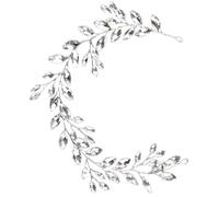 Levemolo Silver Rhinestone Bridal Headband Featuring Sturdy Metal Materials for Women and Classic Simple Style, Hair Accessory for Wedding or Dating Occasions
