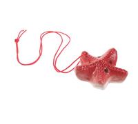 Levemolo Six-hole Ceramic Ocarina in C Key with Design Beginner Wind Instrument for Students Play Traditional Flute for Music Learning and Beach Party Favors