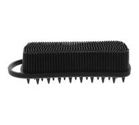 Levemolo Skin Cleansing Brush Silicone Body Scrubber for Men’s Grooming and Bathing, Double-Sided Black Shower Scrubber