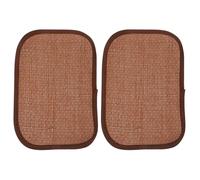 Levemolo Small Animal Grass Mat Cooling Rabbit Grass Mat Natural Woven and Rattan Material 30X20Cm Cooling for Indoor Rabbits and Birds