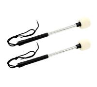 Levemolo Snare Drum Beater and Traditional Sound 2pcs Stainless Steel Instrument Accessory with Wool Felt End, Comfortable Feel Graduation Period Gift for Drum Learners and Enthusiasts