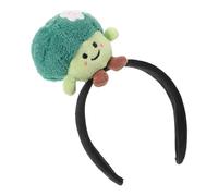 Levemolo Soft and Comfortable Broccoli Vegetable Headband Made of Fabric with Elastic Fit, Cute and Quirky Plush Hair Hoop for Face Washing and Live Streaming