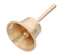 Levemolo Solid Brass Bell Ringing Handbell Loud Bell for Wedding Ceremony Teacher Classroom Use Large