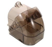 Levemolo Space-saving Parrot Bathtub with Removable Drawer for Cage Transparent Plastic Bird Bath Box for Cockatiels Budgies Starlings Easy Hanging Bird Shower Tub for