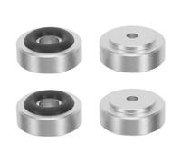 Levemolo Speaker Isolation Feet 4pcs Aluminium Alloy with Non-slip Rubber Rings Shock-absorbing Anti-vibration Pads for Audio Equipment and Subwoofer Vibration Reduction for Home Theatres