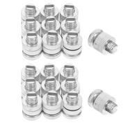 Levemolo Split Bolt Joint Clamp Wire Connector, 15pcs Aluminum Alloy Fence Wire Repair Splice Kit, Wide Compatibility, Oxidized Surface, Farm Fence Connectors