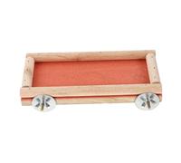 Levemolo Squirrel Grinding Board Toy for Parrots Perch Stand for Bird Playtime Easy to Install Natural Beak Nail Trimmer Bird