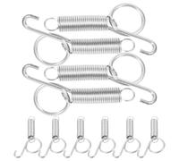 Levemolo Stainless Steel Rabbit Cage Door Clips 10Pcs Spring Hooks for Bird Cage Accessories Durable Door Latch for Home and Professional Use