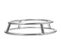 Levemolo Stainless Steel Wok Stand Round Double Layer Pot Rack Heat Resistant Organizer for Everyday Kitchen Cookware