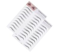 Levemolo Sticker Eyebrows 3D Simulation Brow Transfers, 2pcs Paper Temporary Fake Eyebrows for Women and Men, Ideal for Sparse Brows