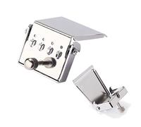 Levemolo String Banjo Tailpiece Bridge Plate for Guitar Diy Silver Replacement Part for Improved Tone Easy Installation Durable Design