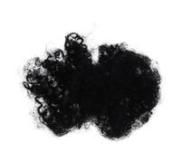 Levemolo Sturdy Black Wigs with Fluffy Texture, 30g Fake Hair Bulk Human Hair Extensions for Dreadlocks, for DIY Braiding and Styling on Occasions