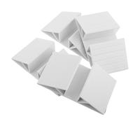 Levemolo Sturdy Support Feet Triangle Reinforcement Fitting 4pcs Abs Material White for Dog Gates and Pet Fences for Home Decor Indoor Use