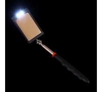 Levemolo Telescopic LED Lighted Inspection Mirror for Automotive Use with Flexible round Mirror Head and Lightweight Design, under Vehicle and Workshop Inspection Tasks