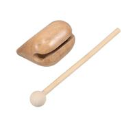 Levemolo Temple Wood Block Mallet Montessori Wooden Percussion Instrument Toy for Boy Girl Coordination and Musical Awareness Safe for Early Education and Relaxation