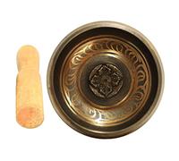 Levemolo Tibetan Singing Bowl Set with Copper Mallet for Meditation and Yoga, Handcrafted Sound Bowl for Healing, Relaxation, and Mindfulness Practice in Home Or Studio