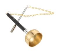 Levemolo Traditional Copper Muyu Instrument for Buddhist Rituals Portable Decorative Music Tool Crisp Sound for Meditation and Ceremonies