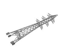 Levemolo Transmission Tower Model Electric 1:150 Scale Railroad DIY Accessory for Train Track Scene and Simulated Power Line Ornament