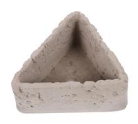 Levemolo Triangle Cement Succulent Flowerpot Small Plant Container for Indoor Outdoor Gardening with Simple Style Design