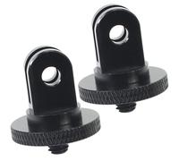 Levemolo Tripod Adapter Mount Practical Conversion Adapter 2pcs 1/4 Inch Alloy Material with Fine Workmanship for Camera and Action Camera for Tripod Accessories and Mounts