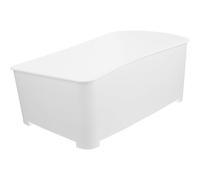 Levemolo Turtle Aquarium with Plastic Basking Platform Medium White Reptile Habitat Tank Indoor Turtle Feeding and Tortoise Breeding Terrarium