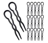 Levemolo U Shaped Hair Pins Spiral Hair Braid Plastic Clips 30pcs for Ladies Casual Occasions Secure Grip Styling Tools